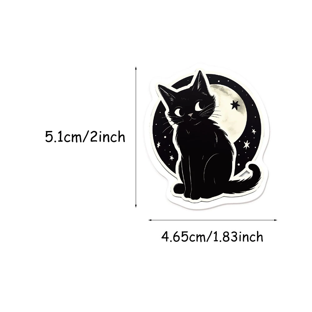 10/30/50pcs Funny Cute Halloween Cat Stickers Cartoon Sticker for Kids Toy Notebook Phone Guitar Laptop Creative Graffiti Decals
