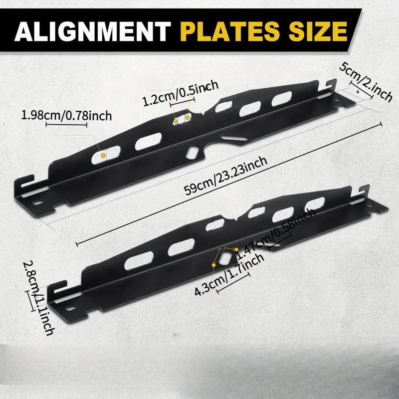 Wheel Alignment Plate Tool Kit Car Shoe Toe Plate Wheel Alignment Tool,Suitable for Cars view 6