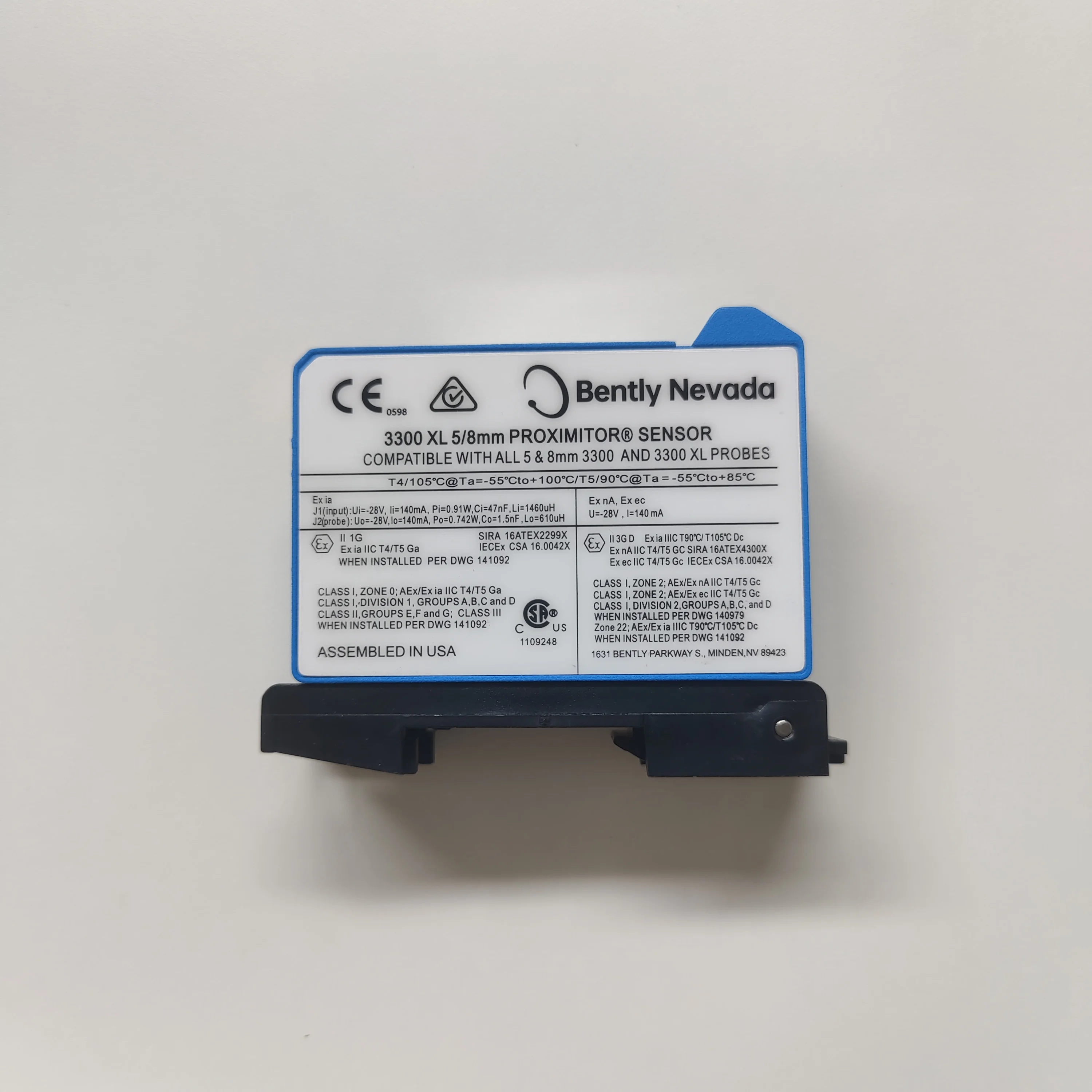 Nevada 3300 XL 8 mm Front Sensor 330180-51-05 Short-range Sensor Connected to PLC System