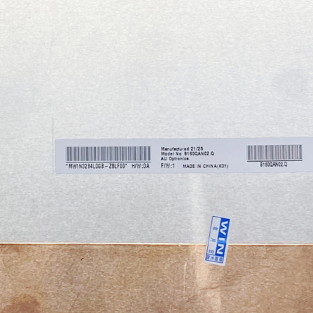 

B160QAN02.Q 16.0 inch 2560×1600 165HZ Laptop LCD Screen Display Matrix Panel