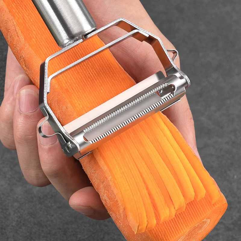 Multifunctional Kitchen Peeler Vegetable Fruit Peeler Stainless Steel Durable Potato Slicer Household Shredder Carrot Peeler