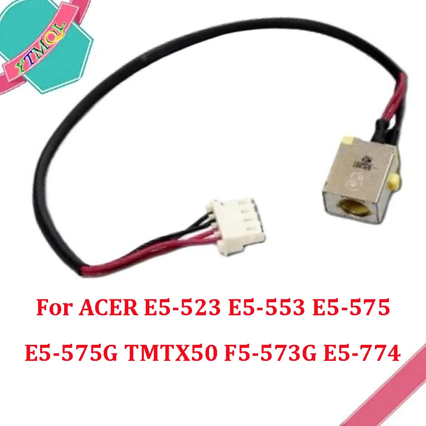 10-100PCS DC Jack Power Cable Socket For ACER E5-523 E5-553 E5-575 E5-575G TMTX50 F5-573G E5-774 Power Interface