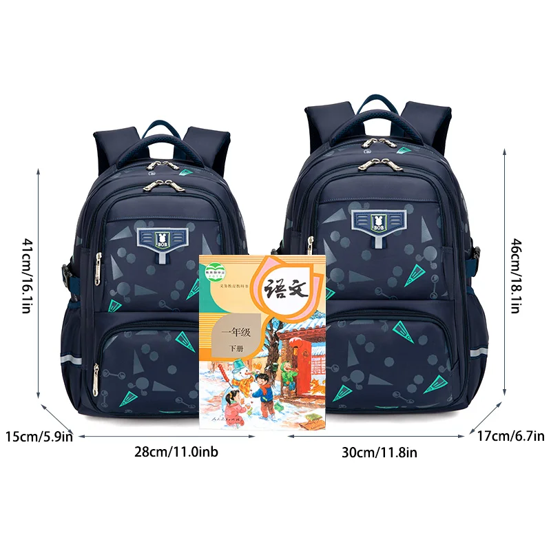 Schoolbag for elementary school boys 1-3-6 super light load reduction large capacity waterproof backpack for children Christmas