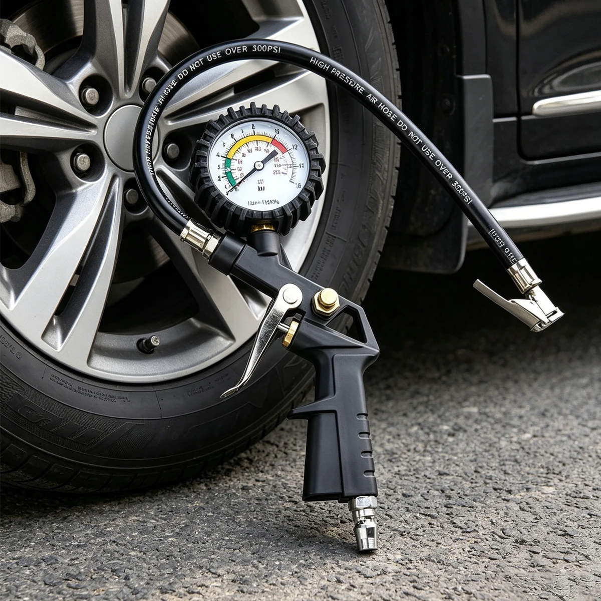 Tyre Pumping Gun Digital Pressure Gauges Tire Air Gauge Car Tpms Tool Meter Manometers for Tires Tools Manometer Monitor Tester