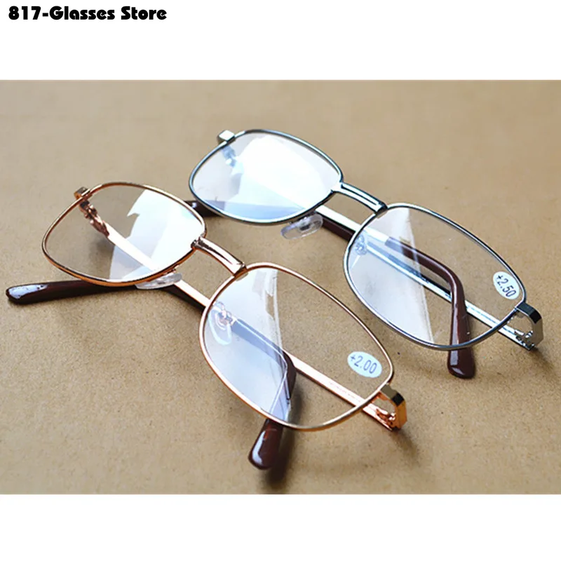 New Fashion Reading Glasses Metal Frame Optical Presbyopia Eyeglasses Hyperopia Eyewear Diopter+1 To+4 Gafas De Lectura