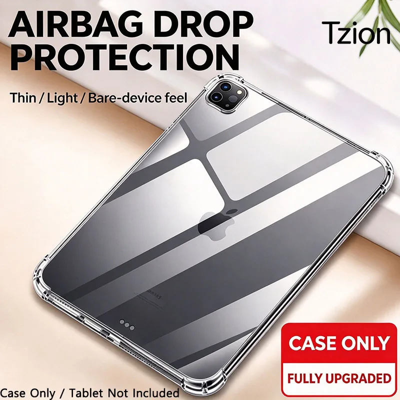 For ipad pro 11 2018/2020/2021/2022 Premium TPU Tablet Case | Four-Corner Airbag Shockproof Cover, Slim & Lightweight Protection