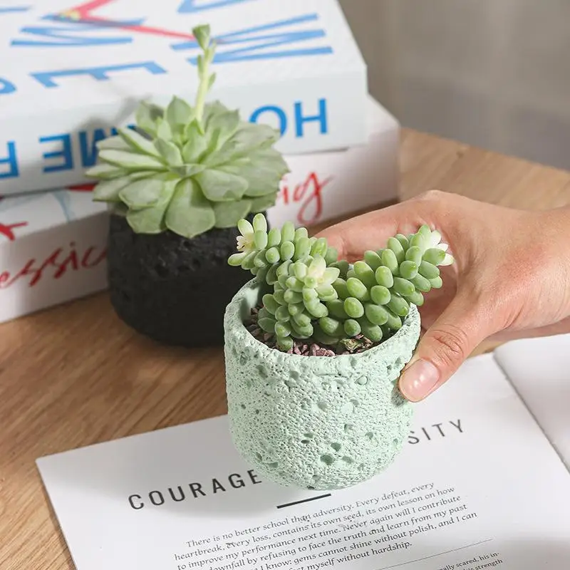 Rock Cup Silicone Mold Set - Multi-Size Candle Vessel & Planter for Concrete Gypsum Diffuser, Scandi Ins Style DIY Craft Kit