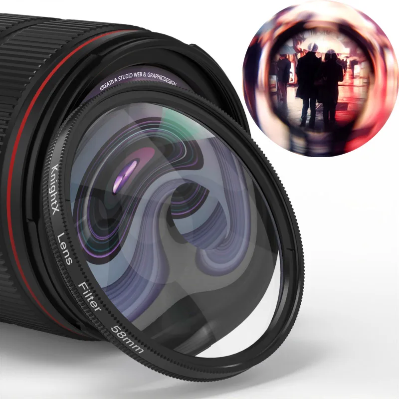 Efectos especiales Lente de prisma Halo Fx Filtro para cámara Canon Nikon Sony Lente de cámara