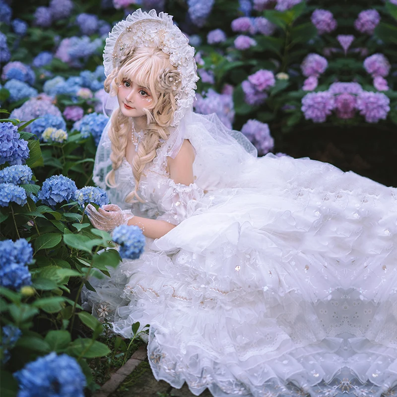 

New Japanese girls Tea Party Lolita dress Court Gorgeous retro Lolita Princess Jsk Dress Female bow tie dress