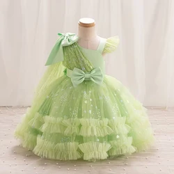 Elegant slim-fitting fluffy tulle princess is very suitable for party carnival performance and gift 0-6y baby Christmas clothing