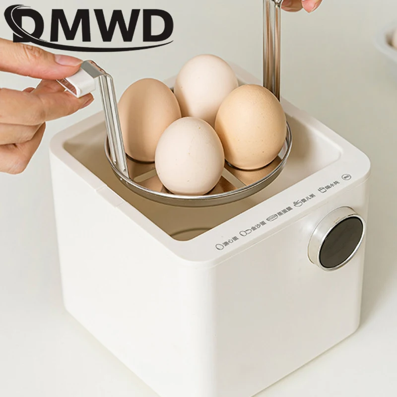 DMWD Electric Egg Steamer Multifunction Egg Boiler Water Separated Slow Cooker Household Timing Food Steamer Breakfast Machine