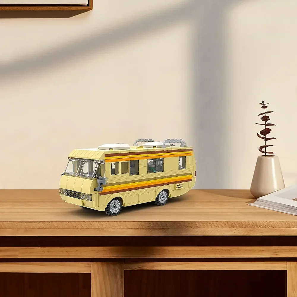 360Pcs Film MOC Breaking Bad RV Bus Auto Modell Bausteine Edacational Ziegel Spielzeug für Kinder Geburtstag Geschenk – Detail 11