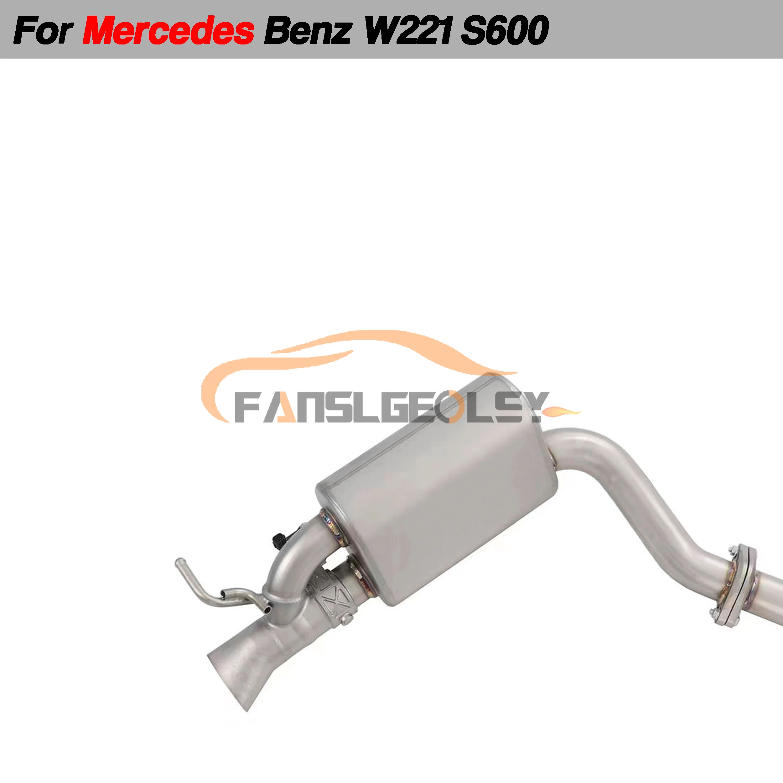 For Mercedes Benz W212 E320 Stainless Steel Catback Performance Exhaust System Valve With Muffler Pipes Tuning exhaust assembly