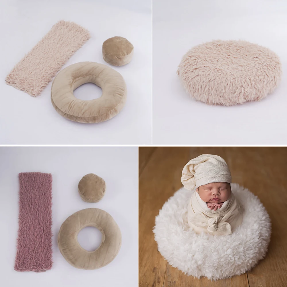 

11 Colors Baby Newborn Photography Props Mat Cushion Baby Photography Baskets Accessories Baby DIY Photo Shooting Studio Props