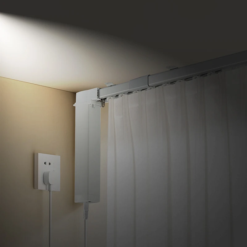 Good Quality Hot Selling Intelligent Remote Control Curtains with Motor and Track Use for Living Room Bedroom