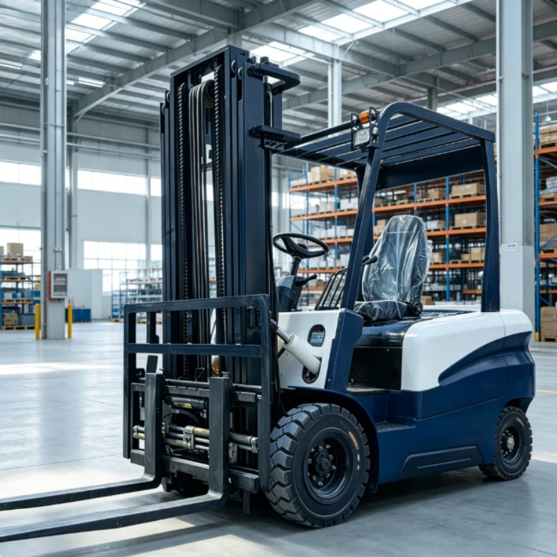 Sorting Warehouse 1/2/3 Ton 4 Wheel Full Electric Forklift Fast Efficient Express Goods Sorting Equipment