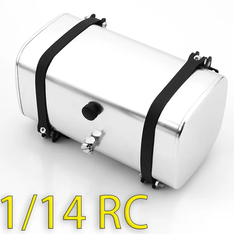 1:14th Scale Metal Simulation Hydraulic Tank Fuel Tank for Tamiya RC Truck Tipper SCANIA 770S VOLVO FH16 ACTROS BENZ MAN TGX Car