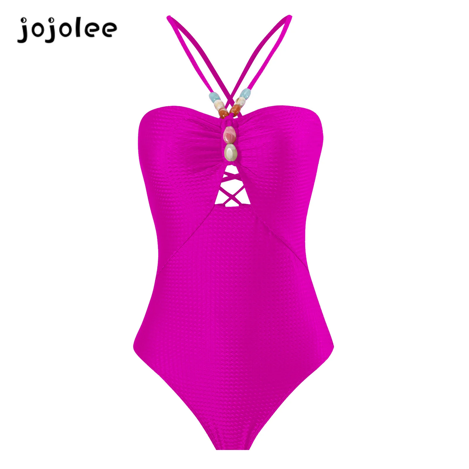 2024 new  solid color one-piece women swimsuit set  belly covering thin swimming bañador mujer volantes  swimsuit women