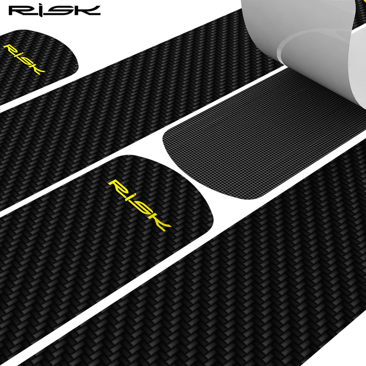 RISK Bicycle Frame Protective Sticker MTB Bike Down Tube Anti-Scratch Sticker Tape Protector Cycling