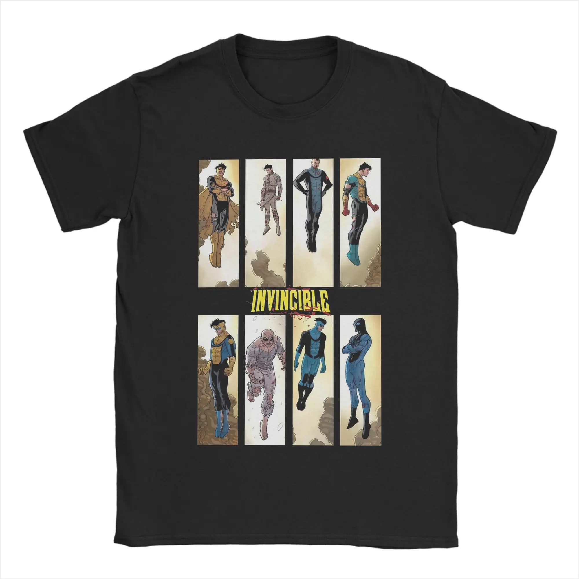 

Футболка с телешоу Invincible Variants для мужчин, уникальные футболки из чистого хлопка с круглым вырезом, футболка с короткими рукавами, летняя одежда