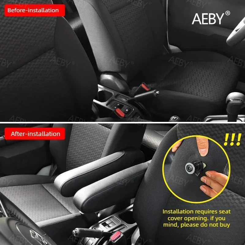 

For Suzuki Jimny 2019-2026 foldable leather,armrest plug-in,Car accessories,Seat Fixed Armrest Heavy Duty Armrest Bracket