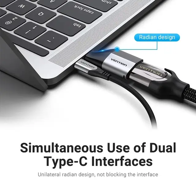 מתאם Vention USB C ל-HDMI 2.0 כבל USB Type C HDMI ממיר 4K, תמונה 2