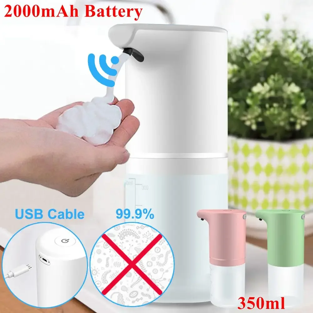 Touchless Foam Soap Dispenser with USB Charging, Infrared Sensor, Hand Sanitizer