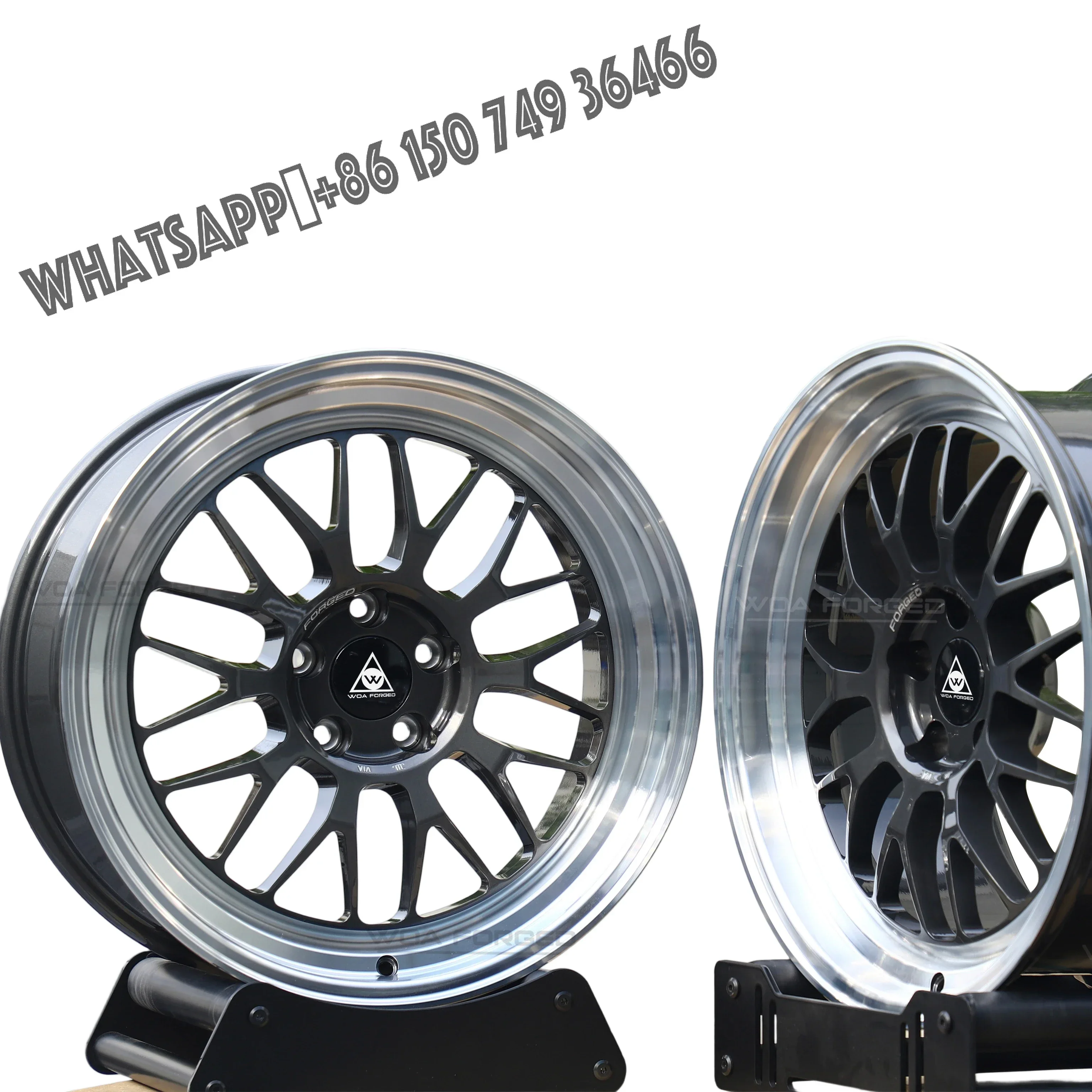 WOAFORGED  1 PC Custom Forged Wheel Rims 18~24 Inch Alloy Black Deep Lip Passenger Car Wheels