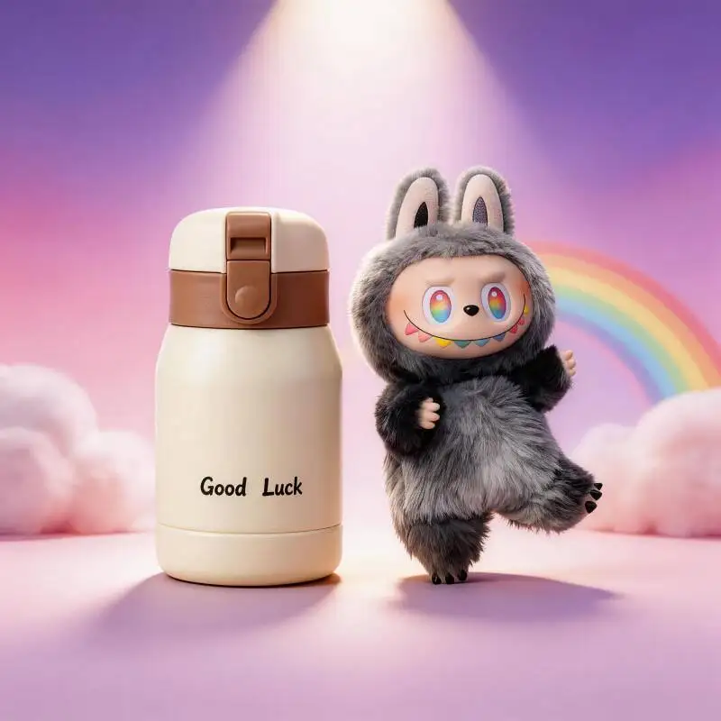 

POP MART THE MONSTERS Forward High Energy Series LABUBU Doll Party Use Insulated Vacuum Cup Festival Thermos