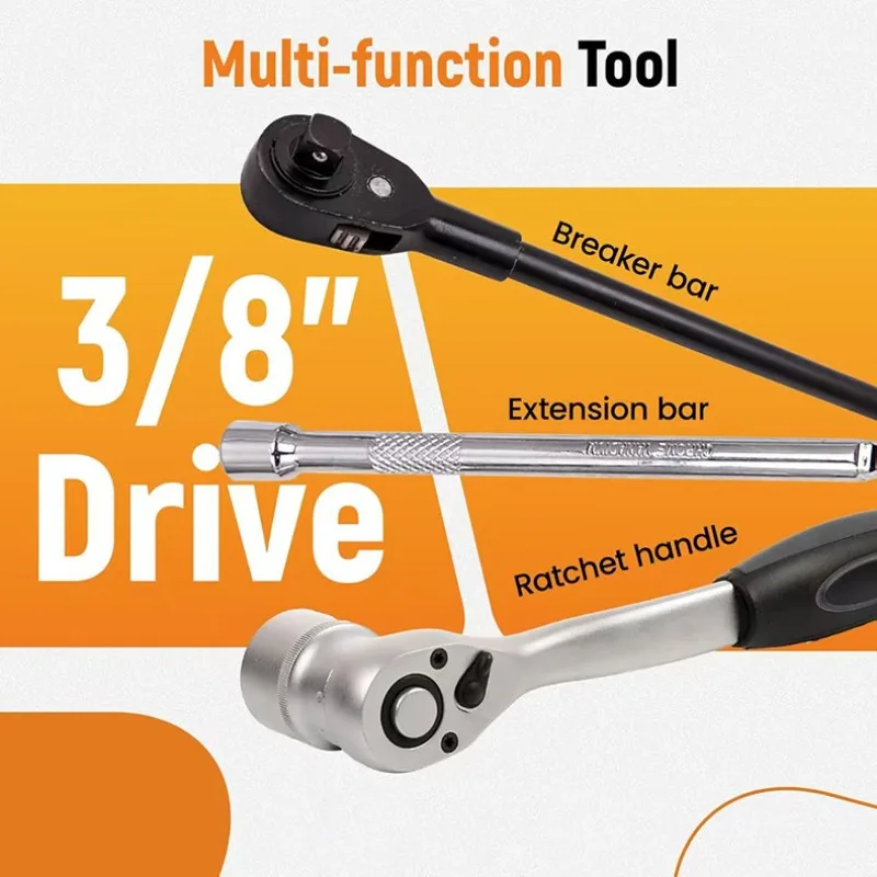 Professional Torque Adapter Set Extensions Hex Torque Wrenches Box End Adaptors Automotive Repair Industrial Maintenance Tool