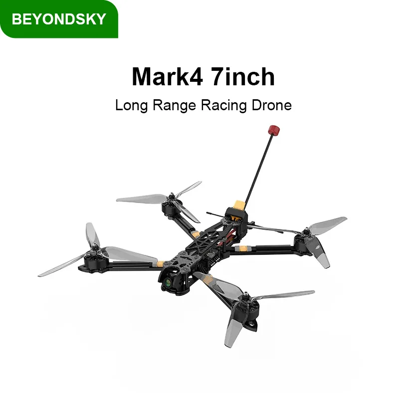 

BEYONDSKY Mark4 7inch 2kg Payload Long Range FPV Racing Drone PNP Quadcopter F405 FC 55A ESC 5.8GHz 2.5W VTX 2807 1300KV Motor