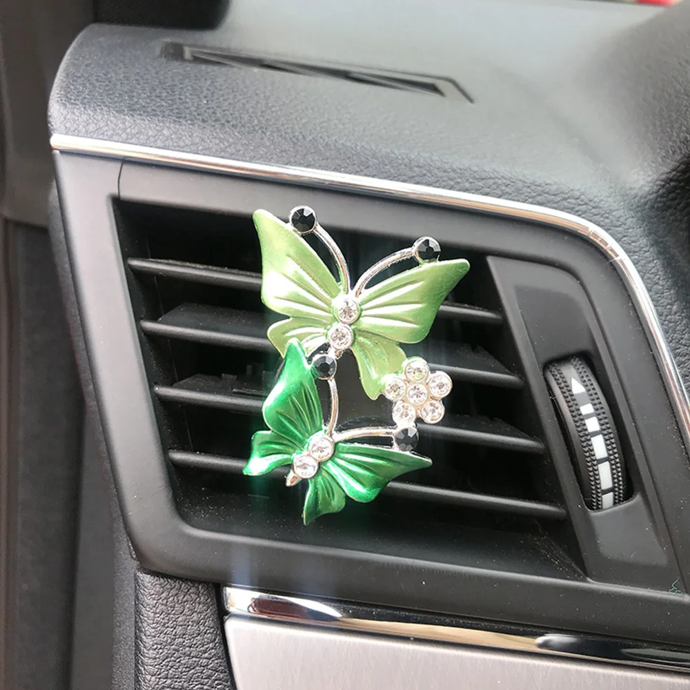 Air Conditioner Outlet Clip Natural Smell Fragrance Decoration Car Perfume Air Freshener Car-styling Butterfly
