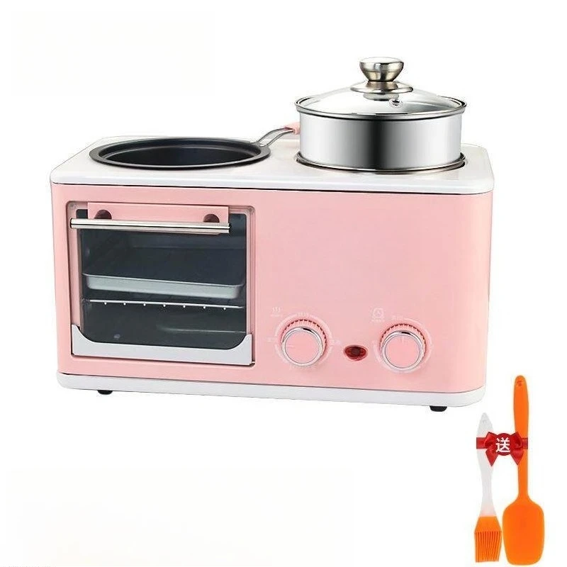Multifunctional four-in-one breakfast machine, electric oven steaming and toasting integrated bread machine