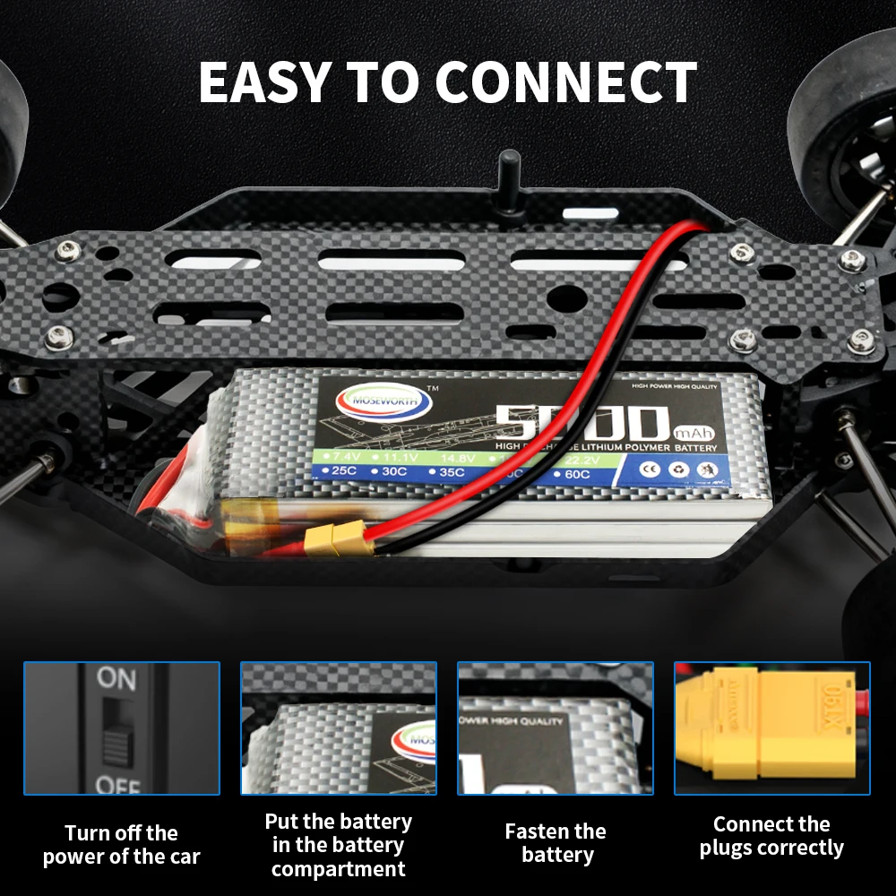 RC Lipo Battery 2S 3S 4S 5S 6S - 6S Lipo Battery 22.2V 5000Mah review and price