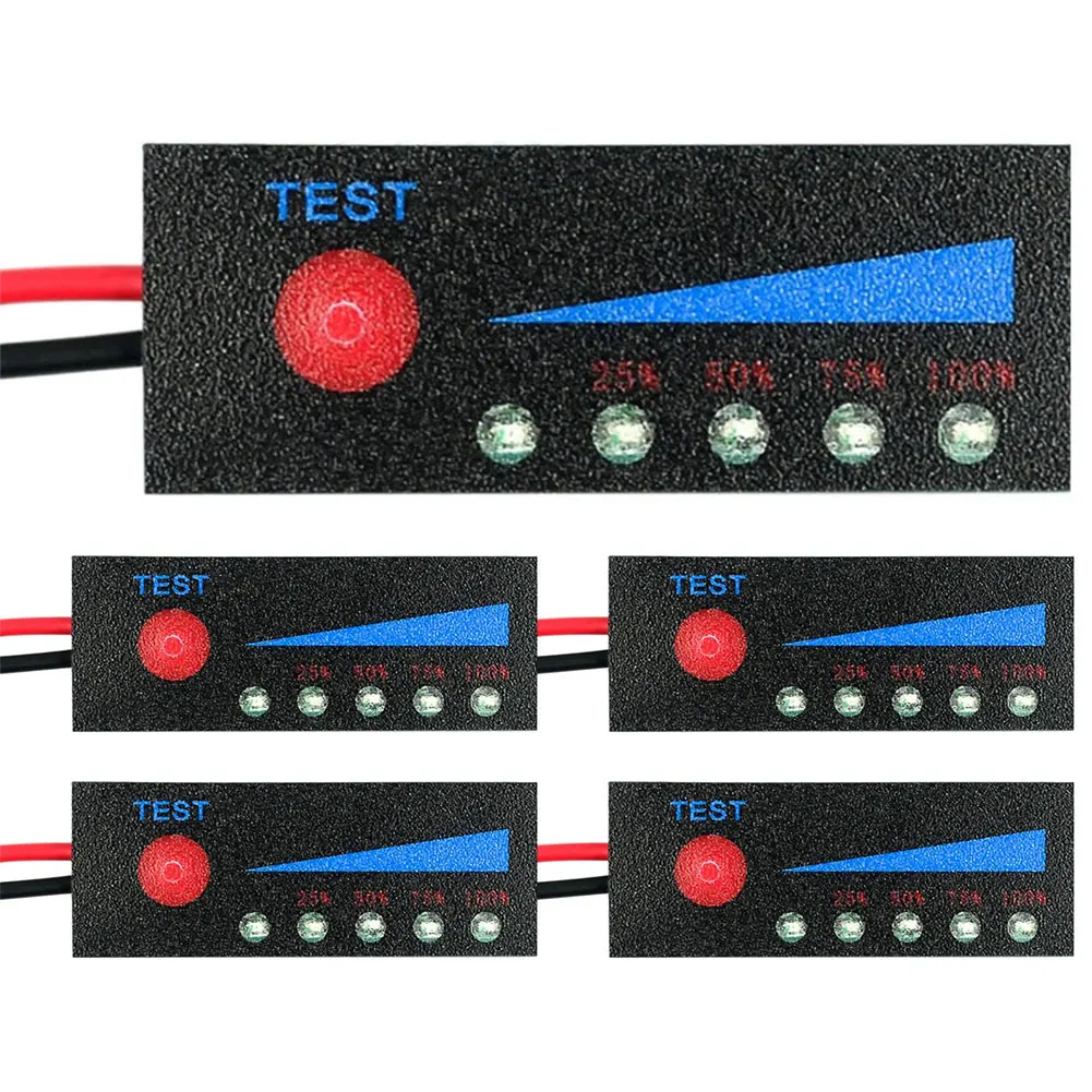 12V Lead Acid Battery Level Indicator Tester 1S 2S 3S 4S LCD Display Meter Module Battery Capacity LED Display Power Indicator