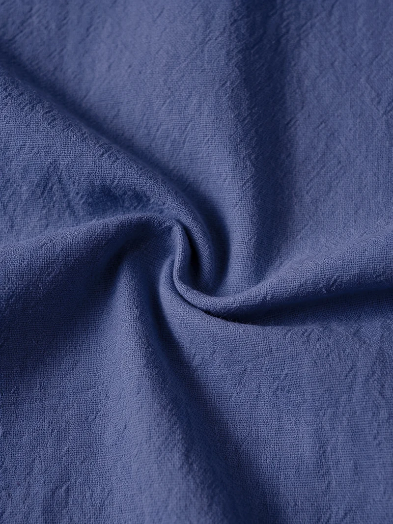Herren Leinen Langarmhemd mit Umlegekragen und V-Ausschnitt, normale Passform, für Frühling und Herbst, lässig, geschäftlich, alltagstauglich, leichte Oberteile – Detail 10