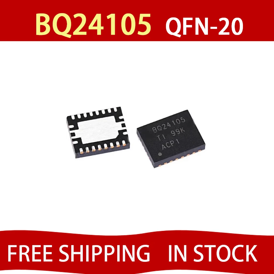 1PCS BQ24105 100% New  BQ24105RHLR CIF QFN-20 Chipset