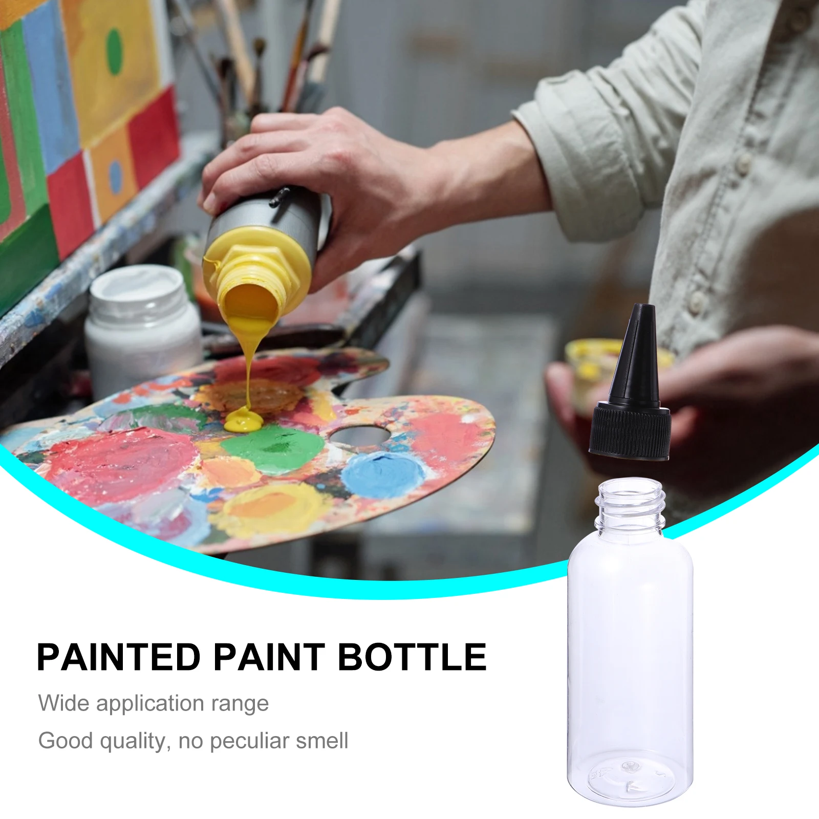 

30 Pcs Paint Bottle Dispenser Clear Dispensing Bottles Empty for Liquid Small Water Container Dropper