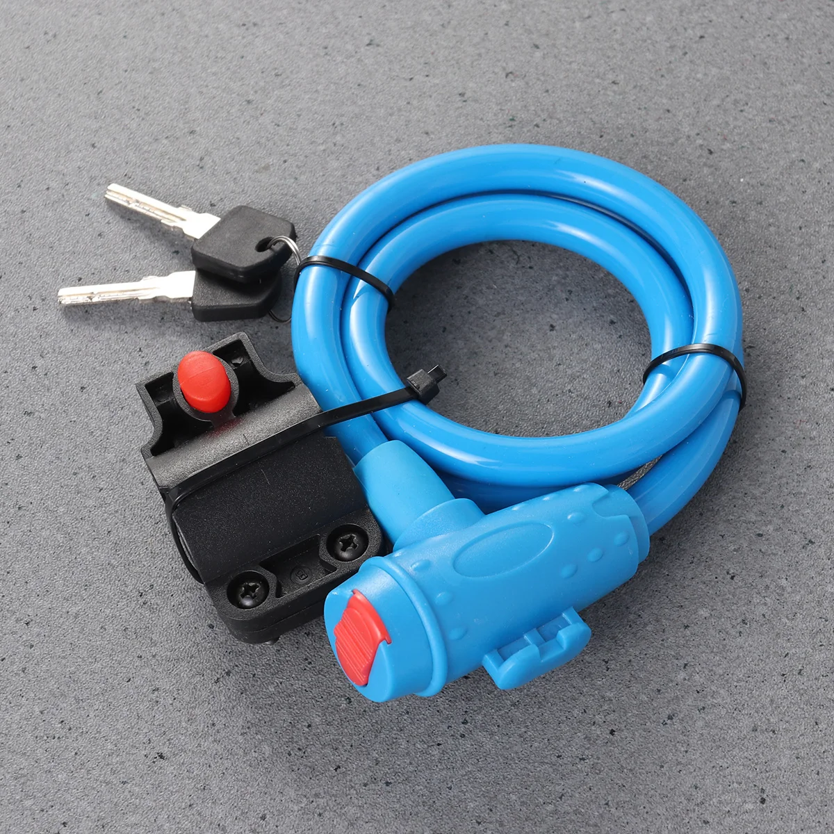

Bicycle Anti Chain Cable Anti-Theft Chain Blue Bike Lock Padlock Scratch Steel Cable Lock Resistant Rust Proof