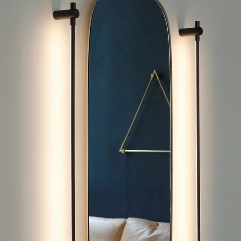 

New product designer light luxury brass gold simple super long strip personality