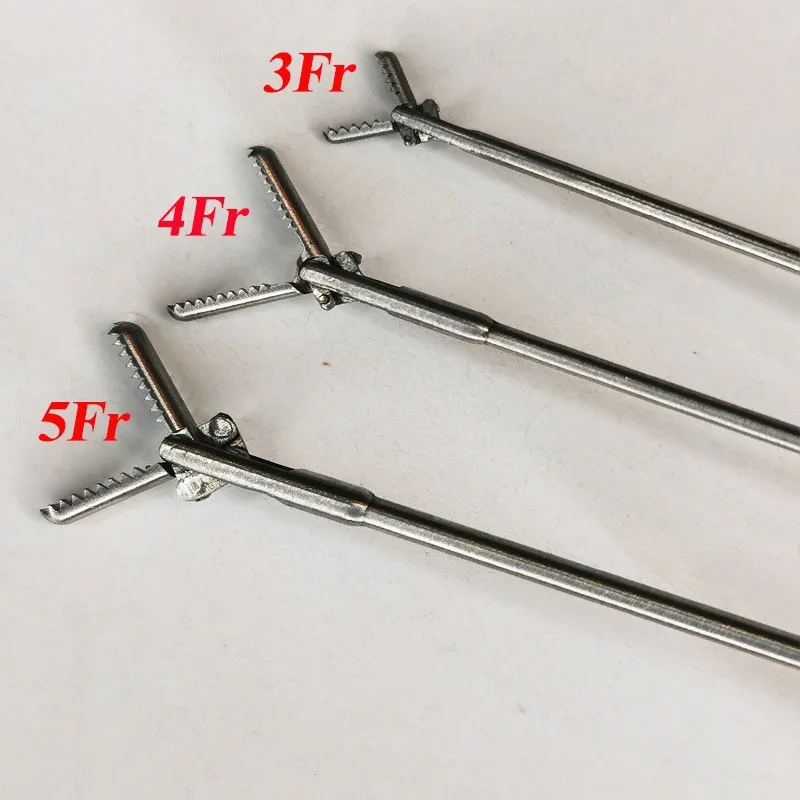 Laparoscopy 5 Fr Urology Semi Rigid Alligator Forceps 3Fr 4Fr 5Fr 7Fr 600mm