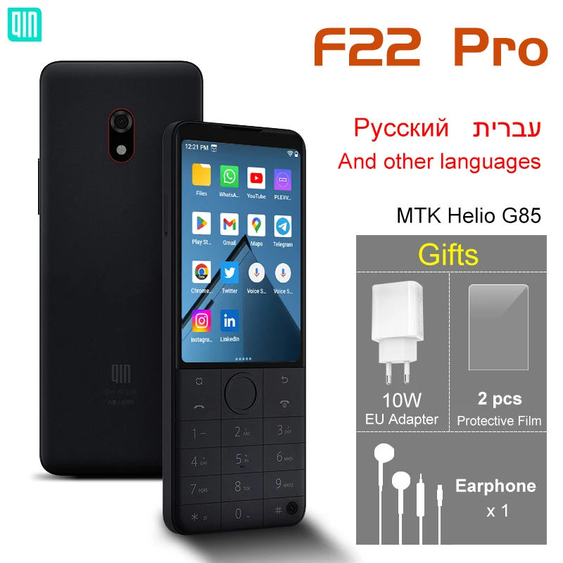 Qin F22 Pro Duoqin MTK Helio G85 Wifi 3.54 Inch 4GB 64GB Octa Core Bluetooth 5.0 Touch screen Global Rom Phone