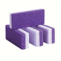 2PCS Nano Glass Foot Pumice Stone - Gentle Exfoliator for Smooth Feet, Removes Dead Skin and Callus, Unscented, Easy to Use