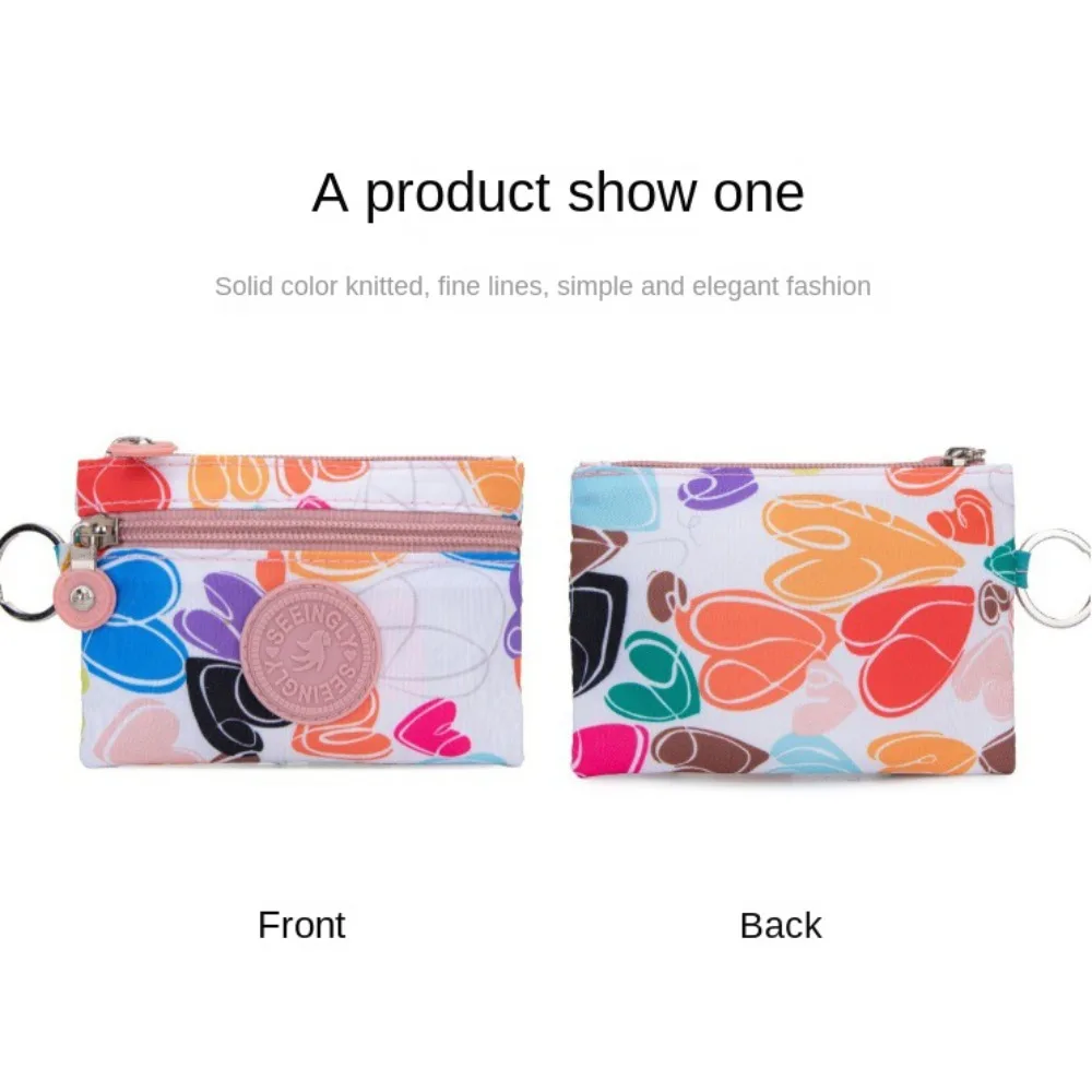 New Canvas Money Coin Purse Durable with Key Ring Waterproof Credit Card Holder Wear-resistant Wallet Money Bag Male Female