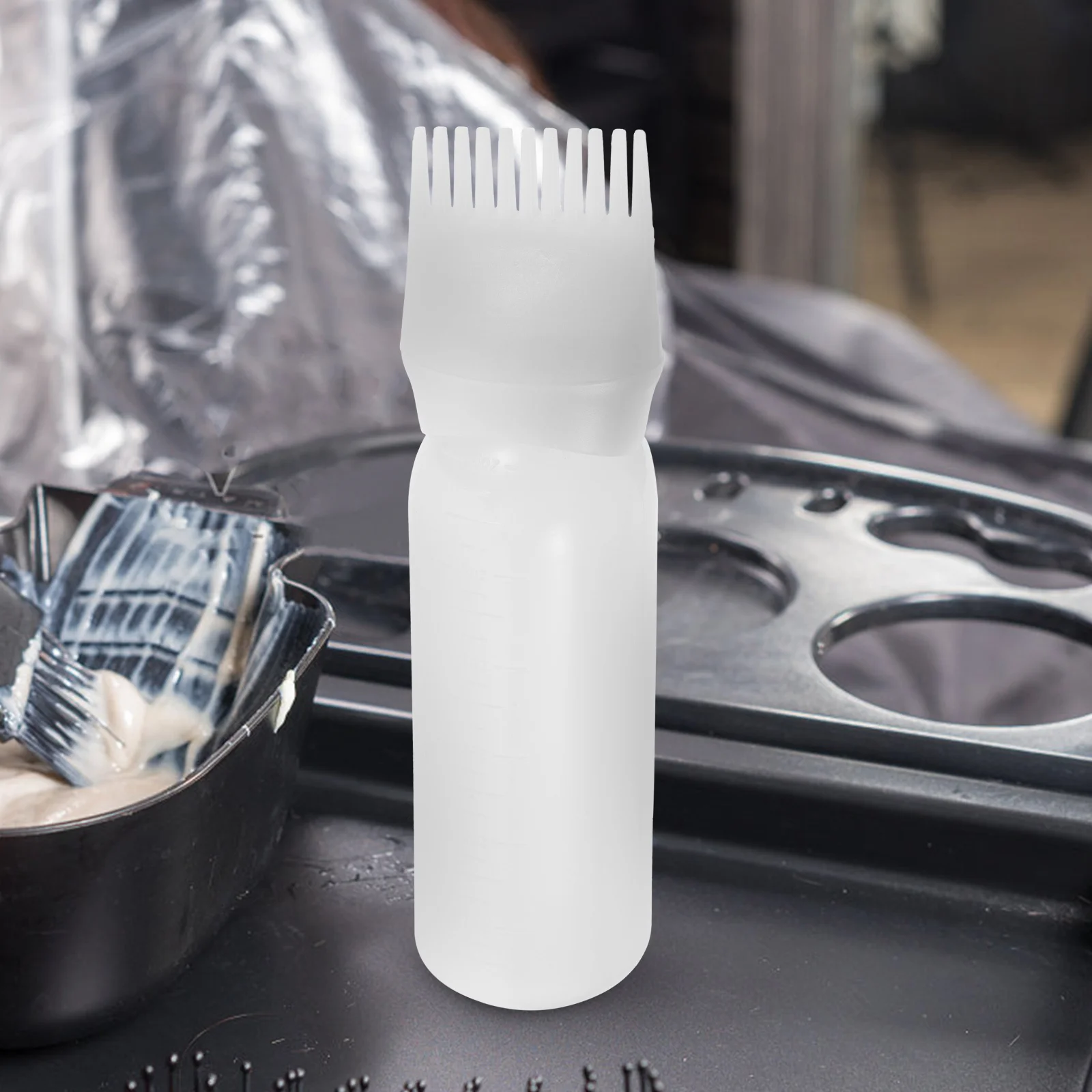 

3Pcs Durable Root Comb Applicator Bottle Hair Coloring Oiling Styling Practical Design Easy Squeeze Apply Root Bottle
