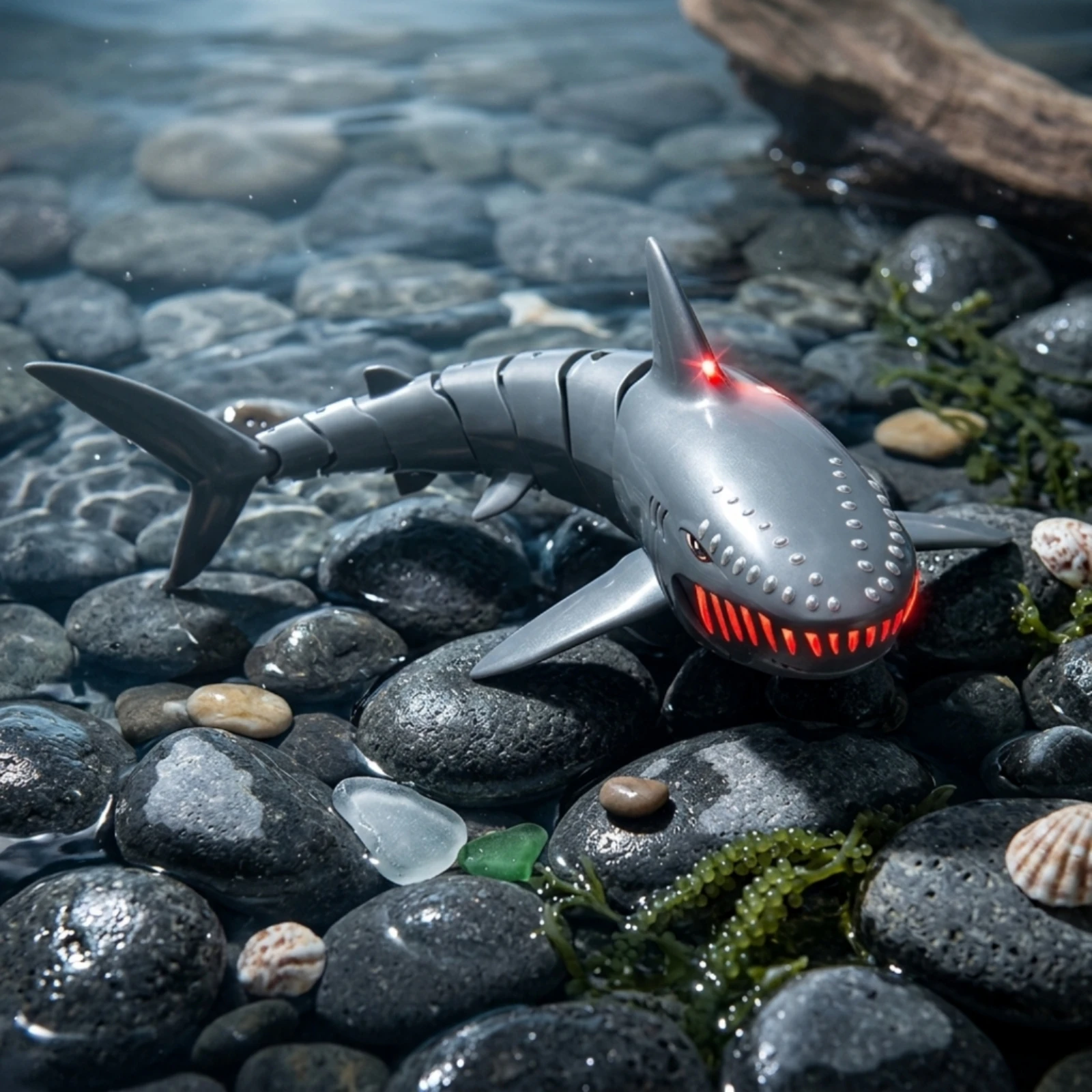 Wireless Control Shark Realistic Rc Shark Lifelike High Simulation for Children, Swimming Pool, Bathtub 4