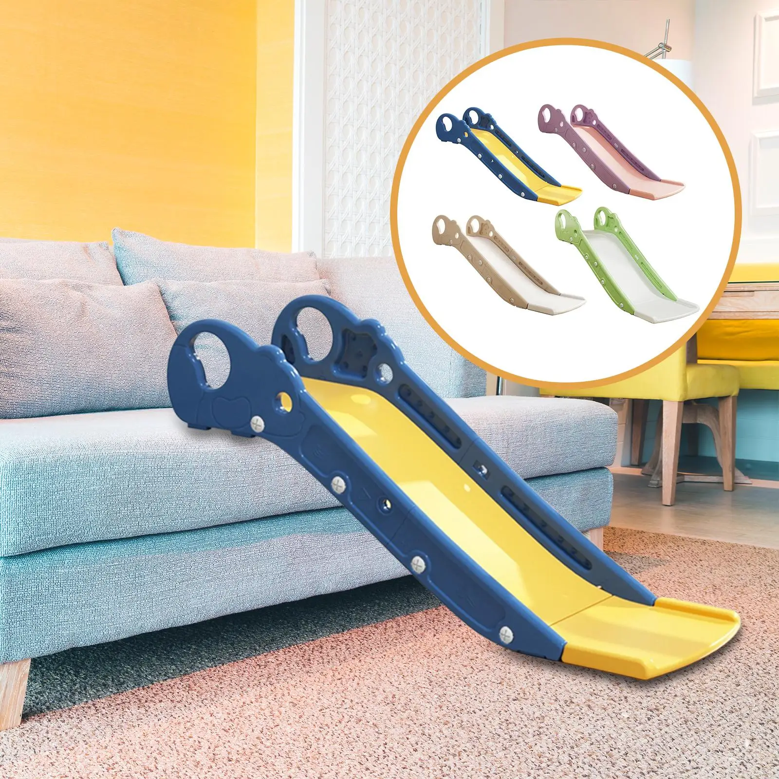สไลเดอร์เด็ก แข็งแรง ทนทาน ไม่ลื่น น้ำหนักเบา สำหรับเด็ก ของเล่นสนามเด็กเล่น ของเล่นปีนป่าย สไลเดอร์ขอบโซฟา สำหรับโซฟา ห้องนอน บันได โซฟาในร่ม