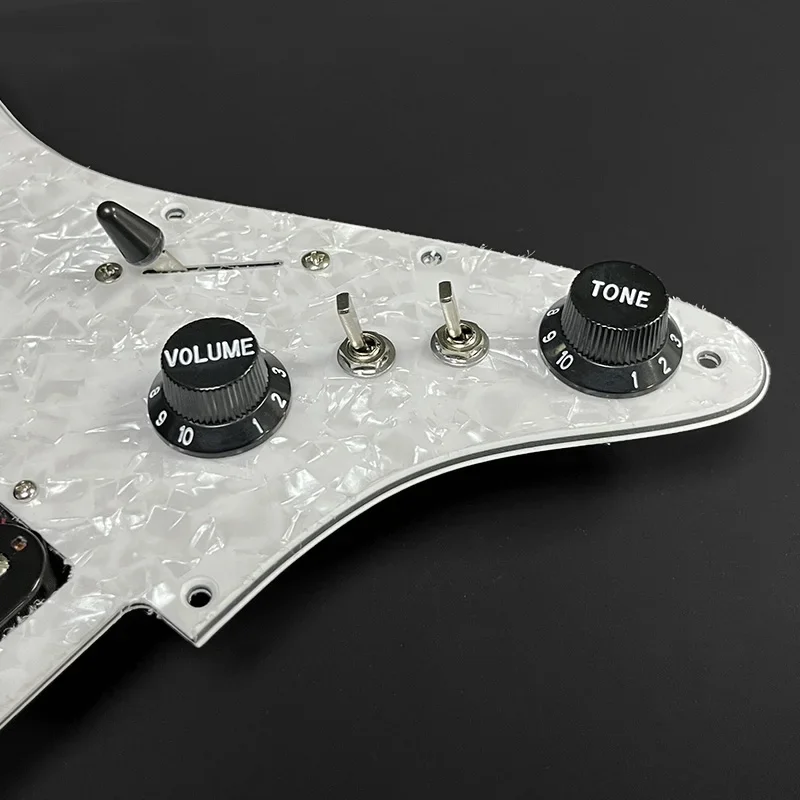 Alnico 5 Prewired Pickguard Coil Splitting Pickguard HH Loaded Pickguard with Humbucker Pickups Set