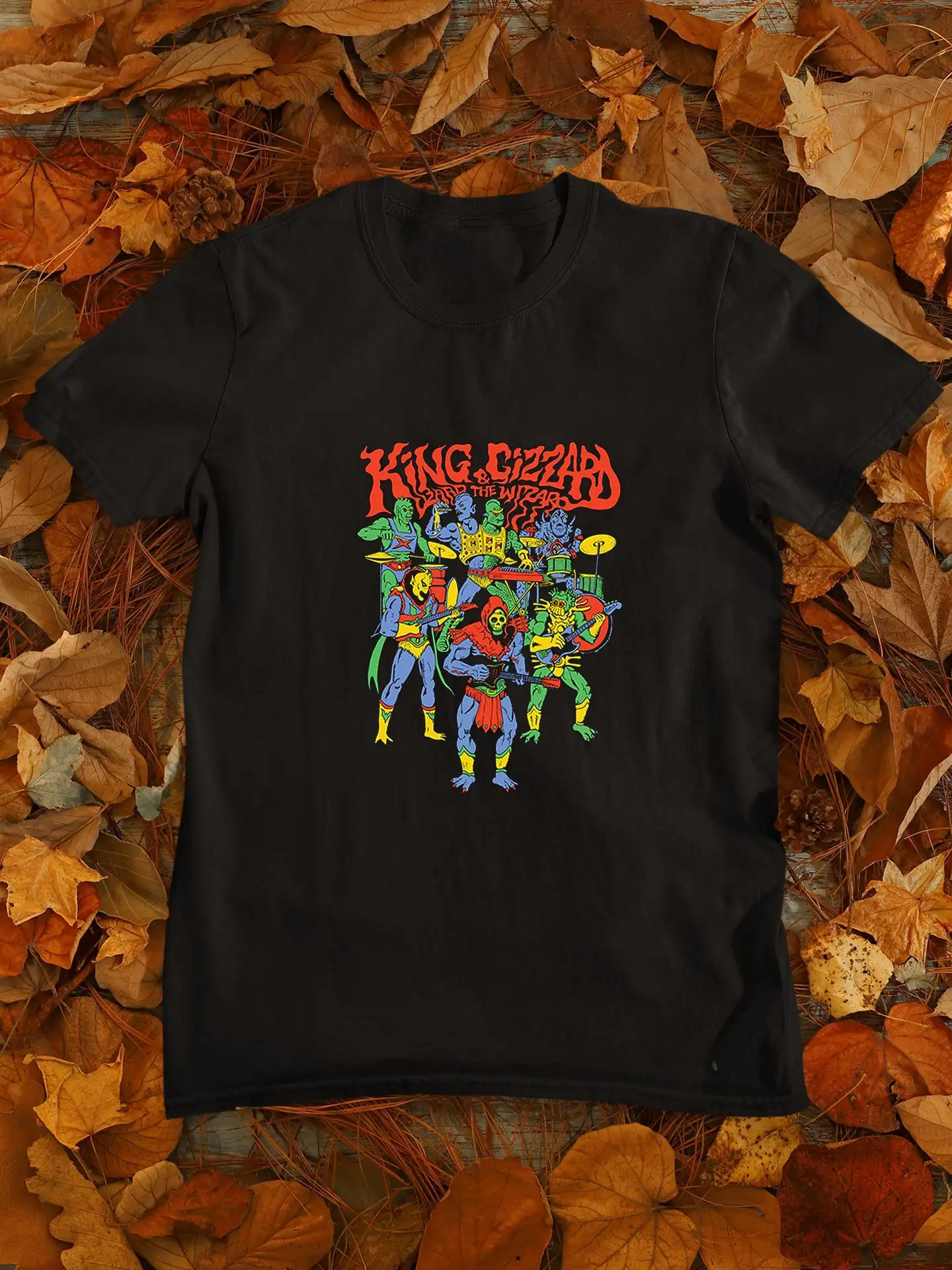 King gizzard and the lizard wizard Men's Womens Top Black Tee Clothing Tshirt Size S- 5XL Unisex Best Gift Anniversary