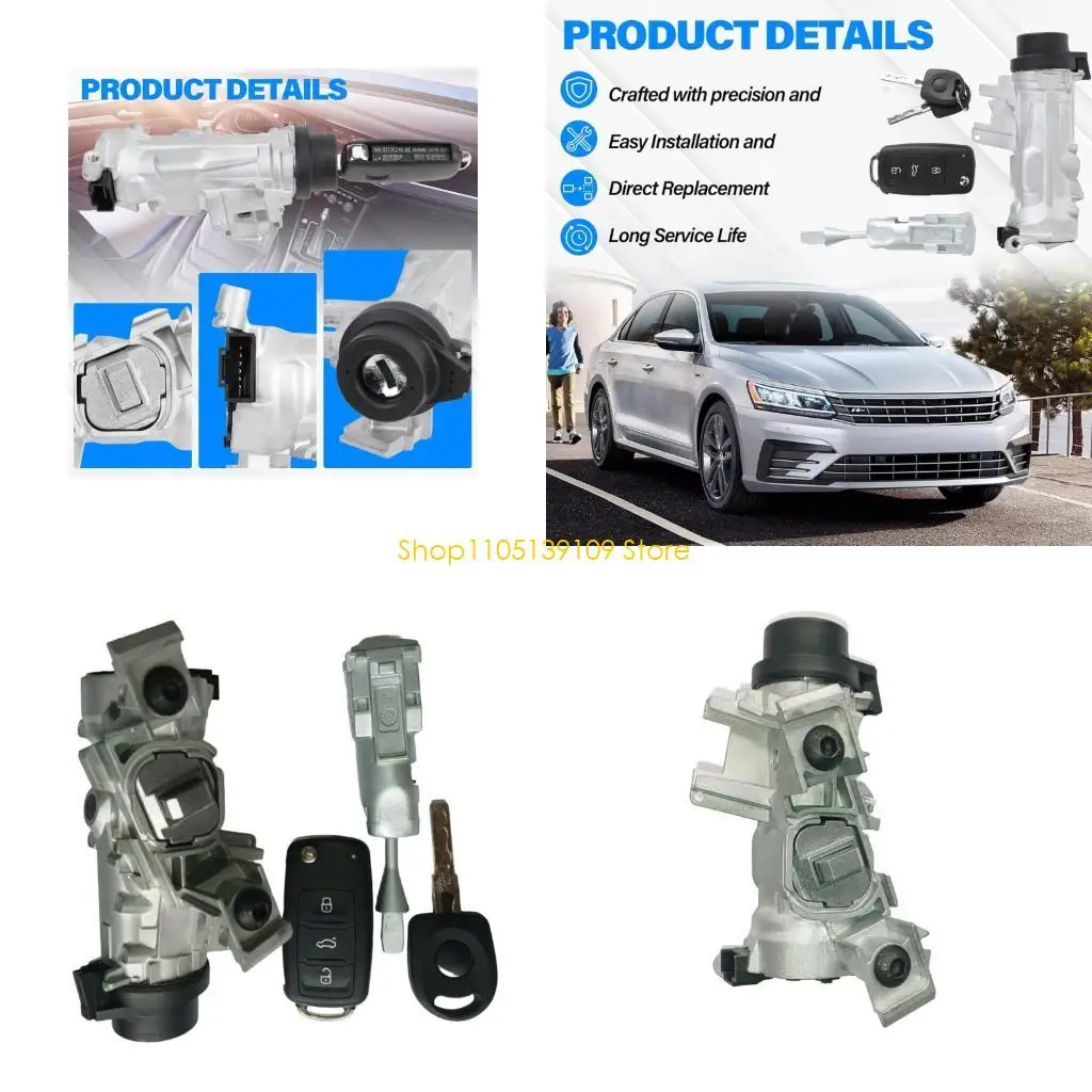 Presa e gioco Accensione Cambia blocco Set Chiave remota per automobili 06 18